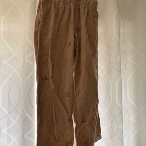 Urban Outfitters Corduroy Pants with Smiley Design